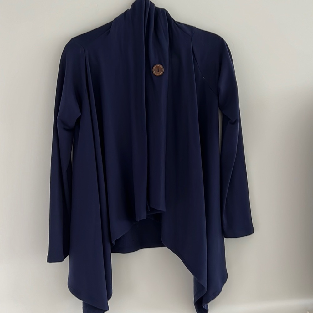 Navy cardigan
